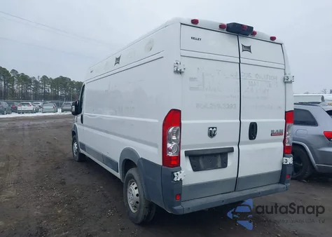 2016 Ram Promaster 2500 High Roof z USA, uszkodzony, nr VIN 3C6TRVDG4GE134123